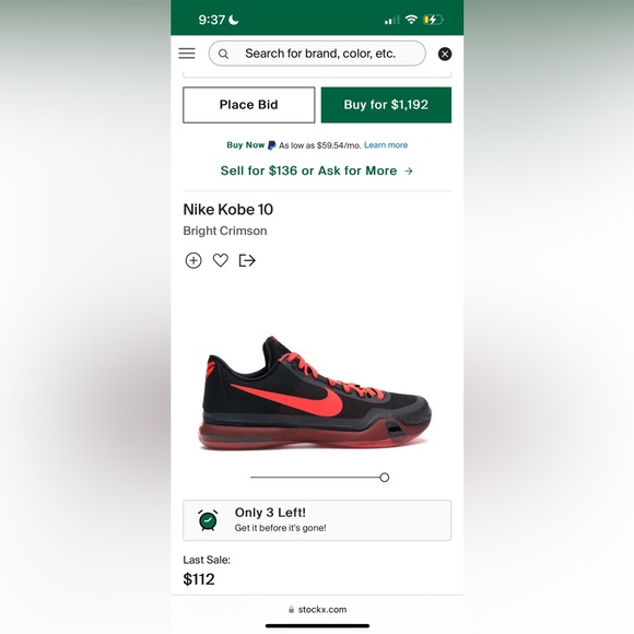 kobe 10 bright crimson - Picture 6 of 6